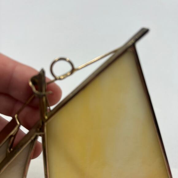 Vintage Glass Illusions Stained Sailboat Nautical Hanging Sun Catcher Handmade - Picture 4 of 11